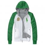 polo paris ralph lauren veste hoodie pas cher hommes 2013 zip italie white green